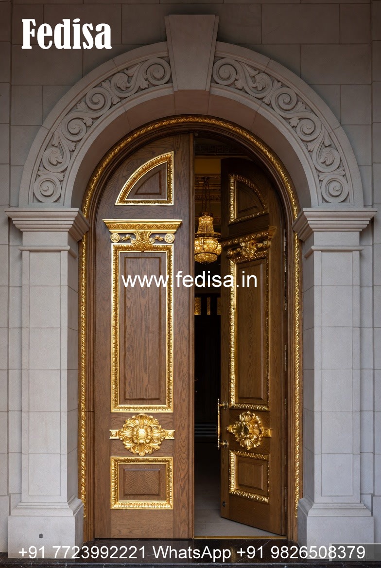 Mahogany Classic Doors Old Style Main Door Design No-11746