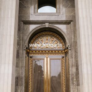 Italian Style Wooden Doors Double Door Home Design No-11756