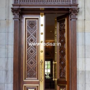 Classic Wooden Main Door Design For Home Wood Main Door Design 2025 No-11763