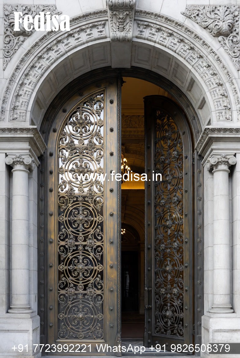 Main Door Classic Design Pooja Room Door With Bells No-11798