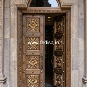 Glass Panel Classic Door Bedroom Door Design Price No-11815