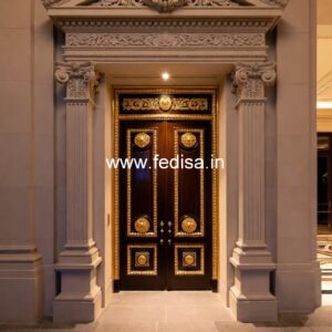 Front Entrance Classic Door Wooden French Door Design No-11840