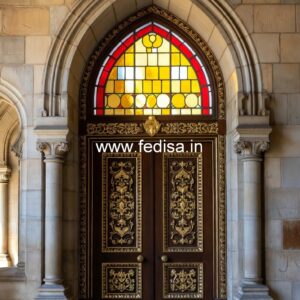 Palace Style Doors Main Door Peacock Designs No-11844