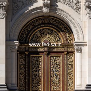 Vintage Wooden Door Designs For Houses Cnc Cutting Main Door No-11848