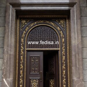 Solid Wood Classic Door Main Door Pillar Design No-11867