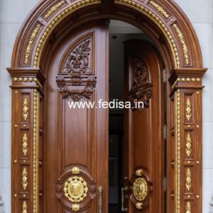 Double Door Classic Style Main Steel Door Design No-11894