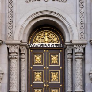 Double Door Classic Style Door Design Main No-11935