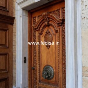 Solid Wood Classic Door Iron Door Color Design No-11949