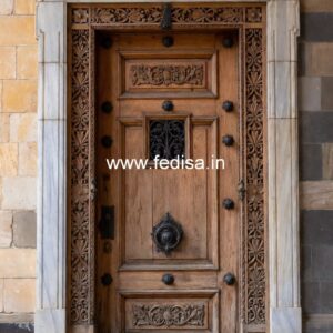 Handcrafted Wooden Door Amazing Door Design No-11953
