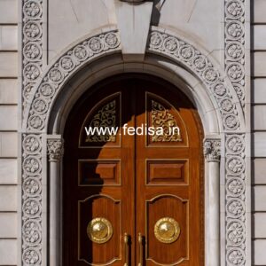 Engraved Wooden Door Modern Front Door Design 2025 No-11978