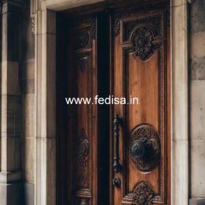 Carved Wooden Doors New Double Door Design No-11993