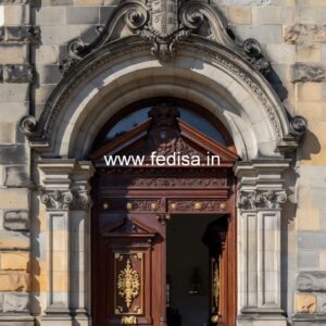 Classic Wooden Main Door Design For Home Cartoon Door Design No-12009