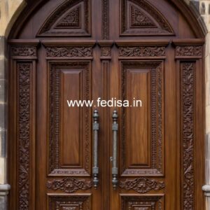 Elegant Double Door Classic Entry Design Door Chajja Design No-12013