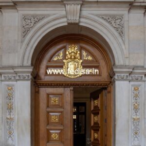 Arch Top Wooden Door Latest Mica Door Design No-12018