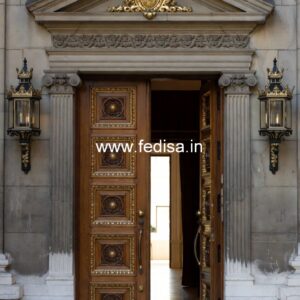 Solid Wood Classic Door Lohe Ka Darwaja Design No-12031