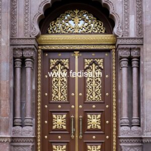 Hardwood Traditional Doors Main Door Cement Design No-12036
