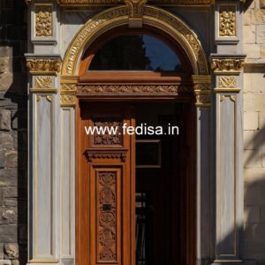 Home Entry Wooden Door Wooden Room Gate Design No-12046