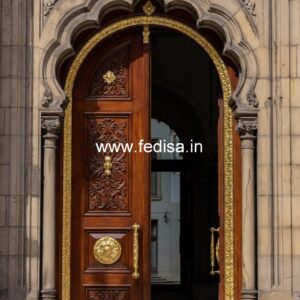 Arch Top Wooden Door Main Door Design With Price No-12059