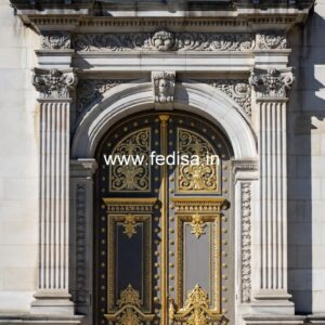 Solid Wood Classic Door Charcoal Door Design No-12072