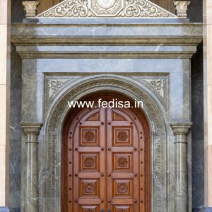 Antique Door Style Main Door Ganpati Design No-12108