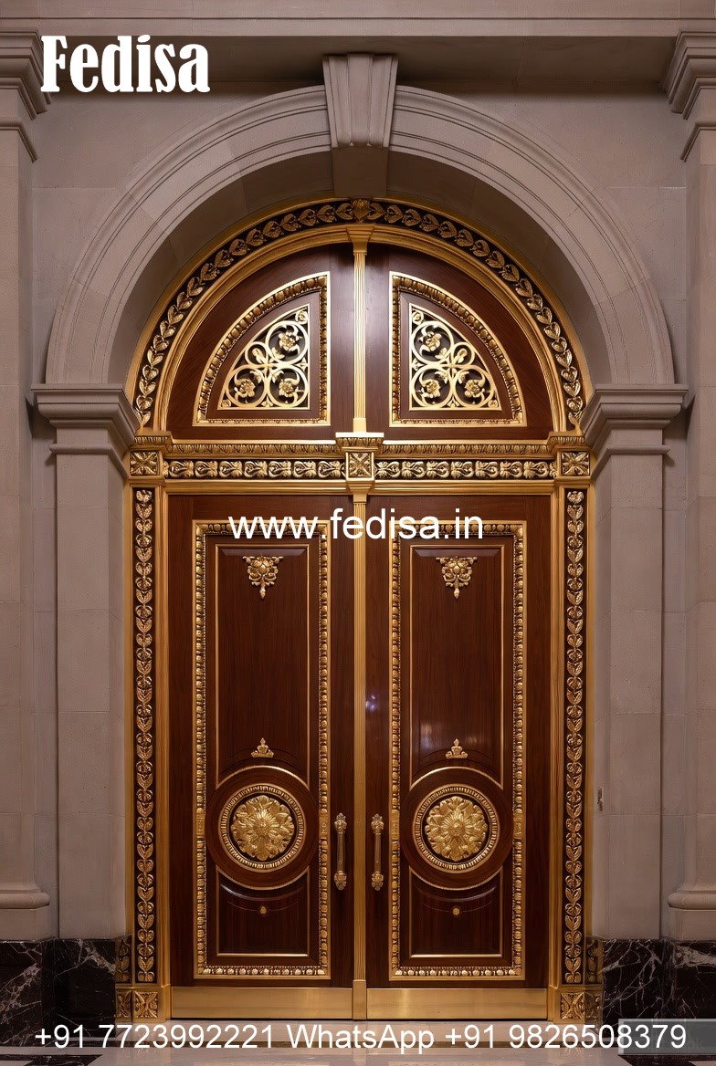 Italian Style Wooden Doors Wide Door Design No-12125