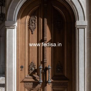 Traditional Carved Wooden Front Door Ideas Granite Marble Door Frame Design No-12174