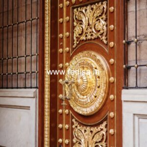Panel Door Design Arch Wooden Door Design No-12180