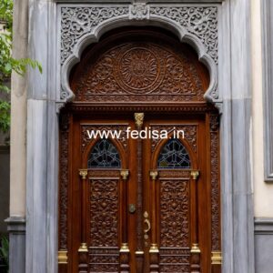 Elegant Door Design Pooja Gadi Door Design No-12189