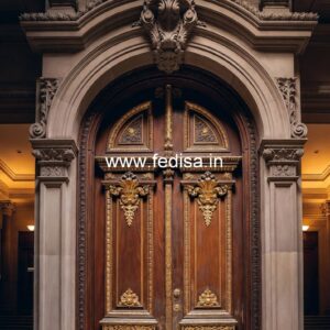 French Classic Doors Wooden Front Door Design For Home No-12206