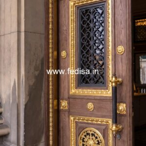 Classic Front Door Ideas Pooja Doors With Glass No-12270