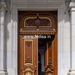 Handcrafted Wooden Door Pooja Room Door Design No-12281