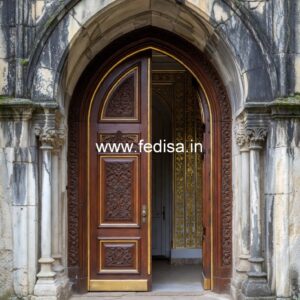 Decorative Wooden Doors Aluminum Door Design No-12302