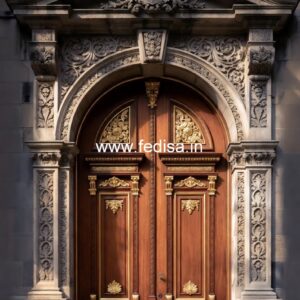 Arch Top Wooden Door Best Door Designs For Home No-12305