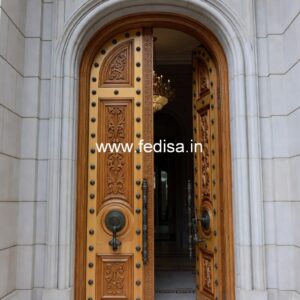 Glass Panel Classic Door Main Entrance Door Design No-12307