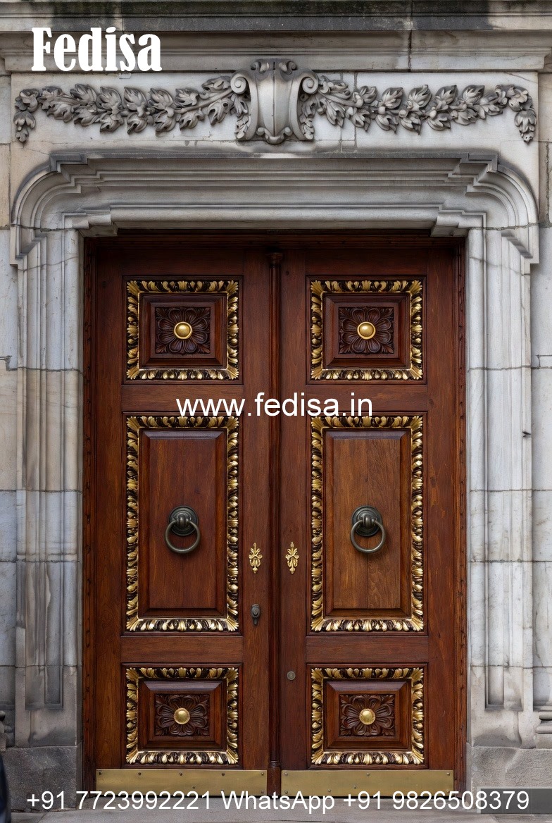 Wooden Carved Door Design Teak Wood Door Design No-12314
