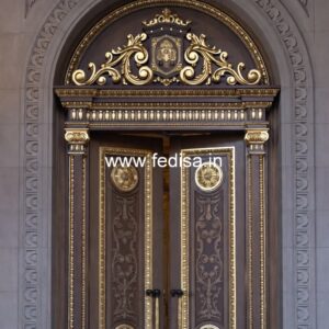 Engraved Wooden Door New Jali Door Design 2026 No-12347