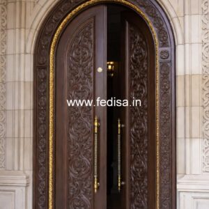 Solid Wood Classic Door Folding Door Design No-12359