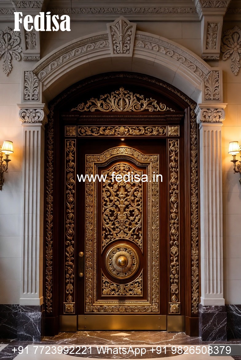 Handcrafted Wooden Door Darwaje Ke Design No-12363