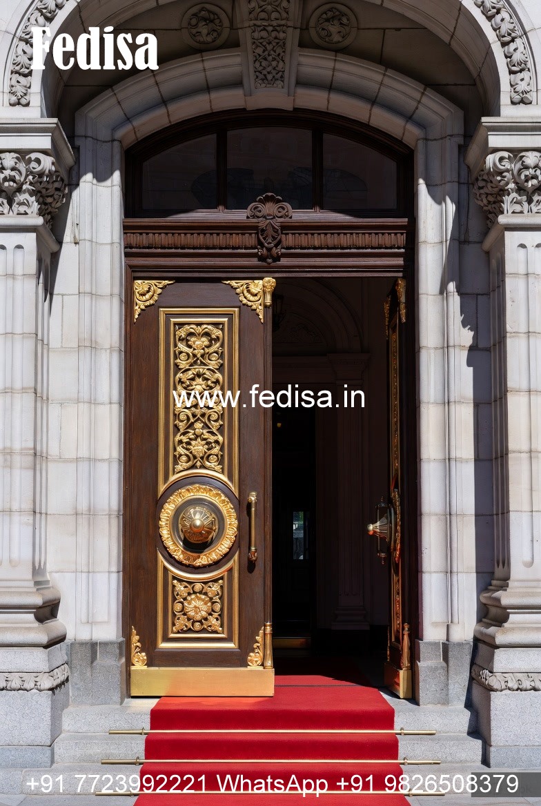 Colonial Style Door Main Double Door Design No-12367