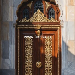 Rustic Classic Door Round Door Design No-12368