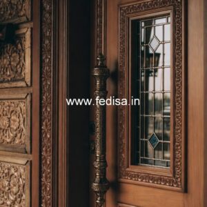 Home Entry Wooden Door Temple Door Design No-12374