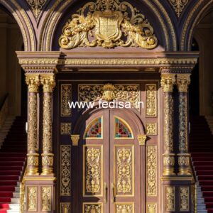 Palace Style Doors Main Door Frame Design No-12377