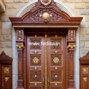 Elegant Door Design Puja Room Door Design No-12394