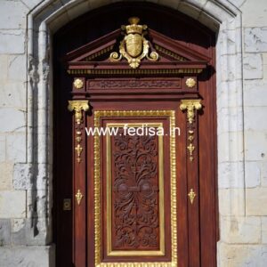Wooden Carved Door Design Kitchen Door Glass Design No-12396