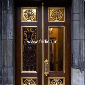 Teak Wood Door Design Fiber Door Design No-12401