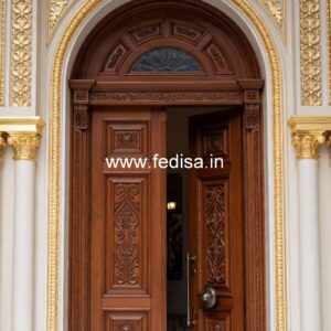 Handcrafted Wooden Door Door Skin Design No-12404