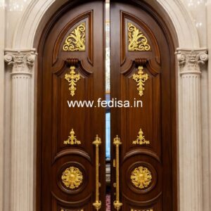 Bungalow Classic Door Design Wooden Safety Door Design No-12417