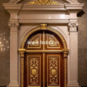 Classic Wooden Main Door Design For Home Washroom Door Design No-12419