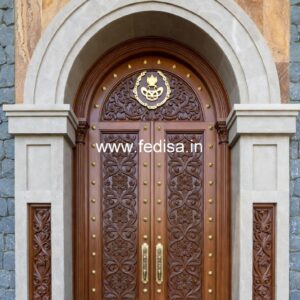 Elegant Double Door Classic Entry Design Mesh Door Design No-12423