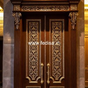 Double Door Classic Style Safety Door Jali Design No-12427